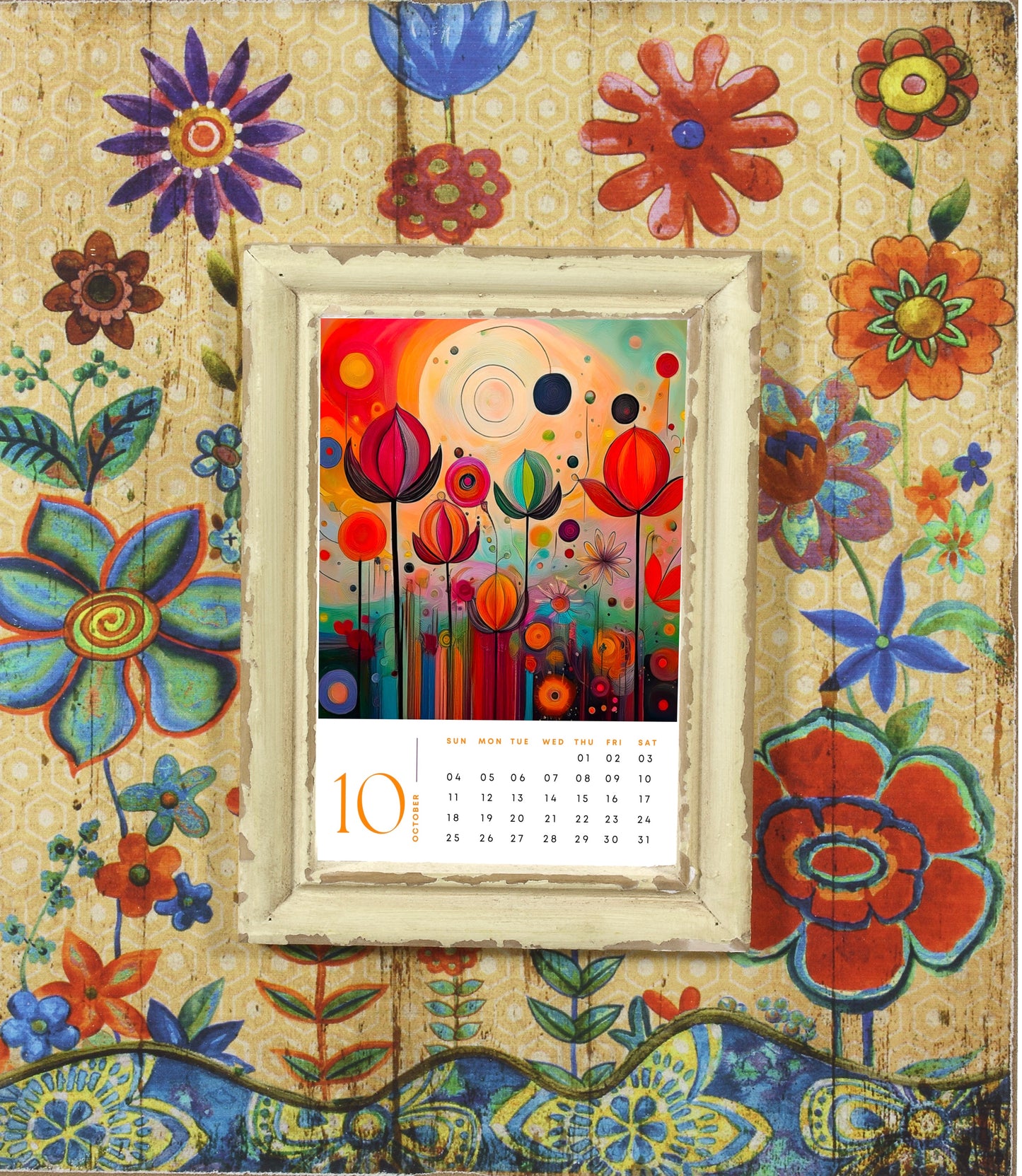 2026 Urban Flowers Art Calendar