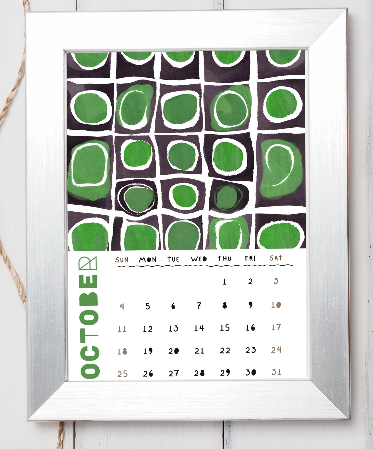 2026 Abstract Art Calendar